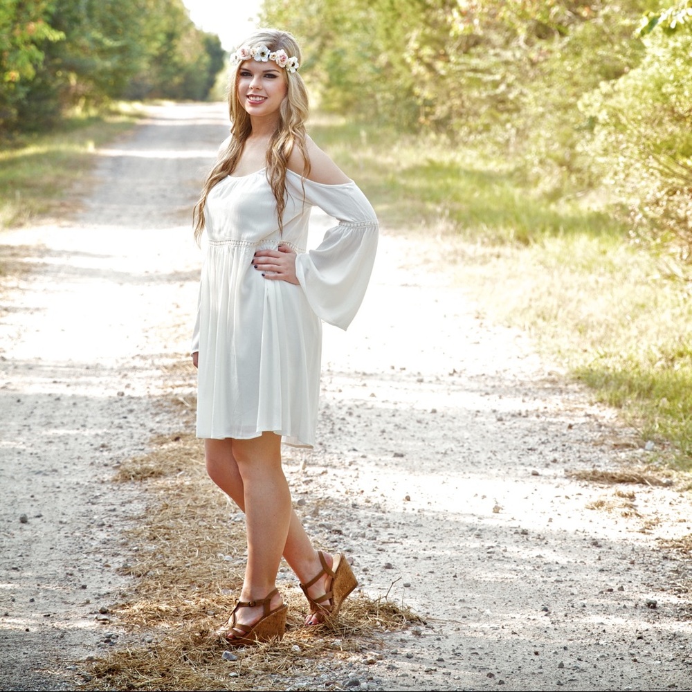 White Off the Shoulder Dress